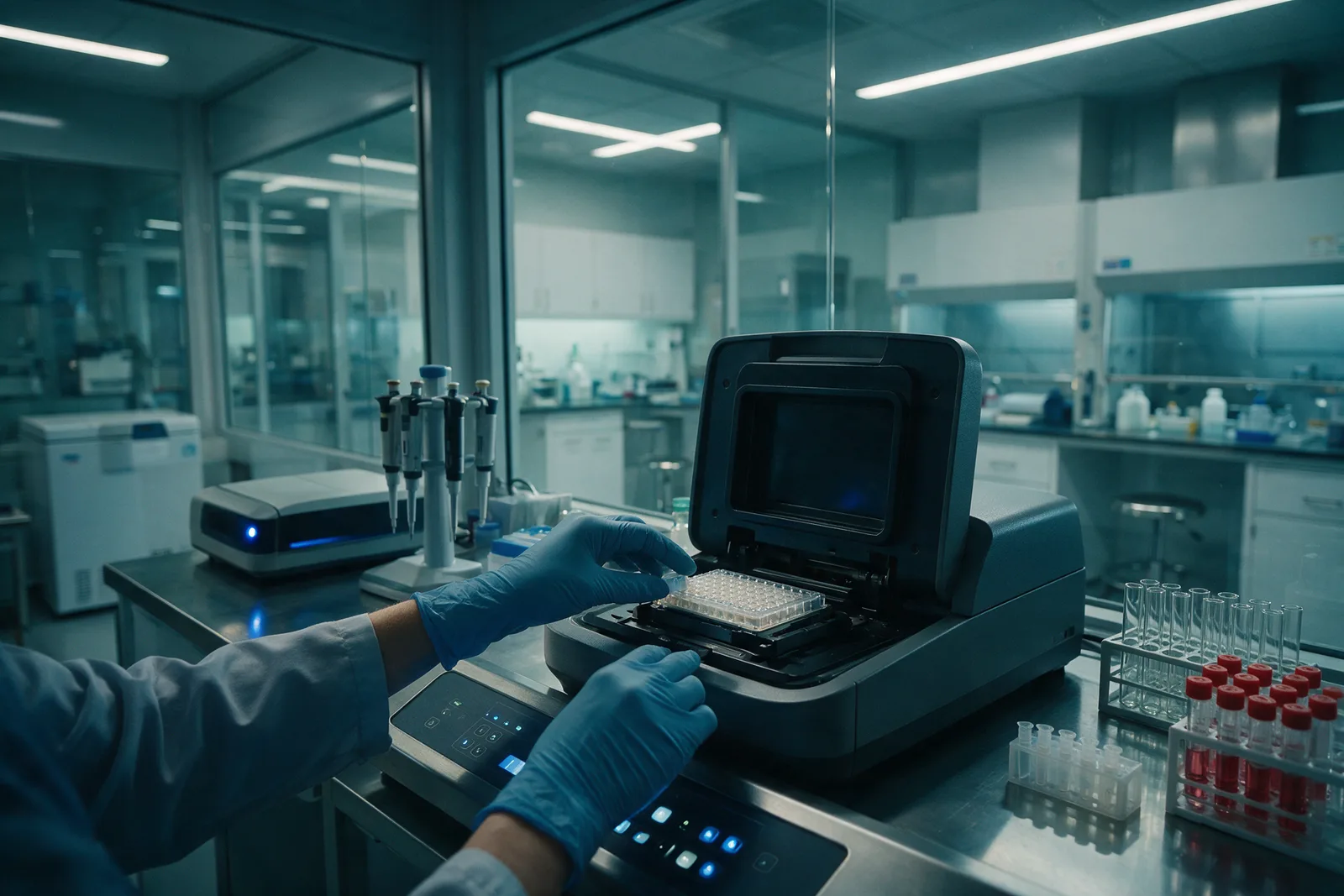 Molecular biology testing at ISSPL