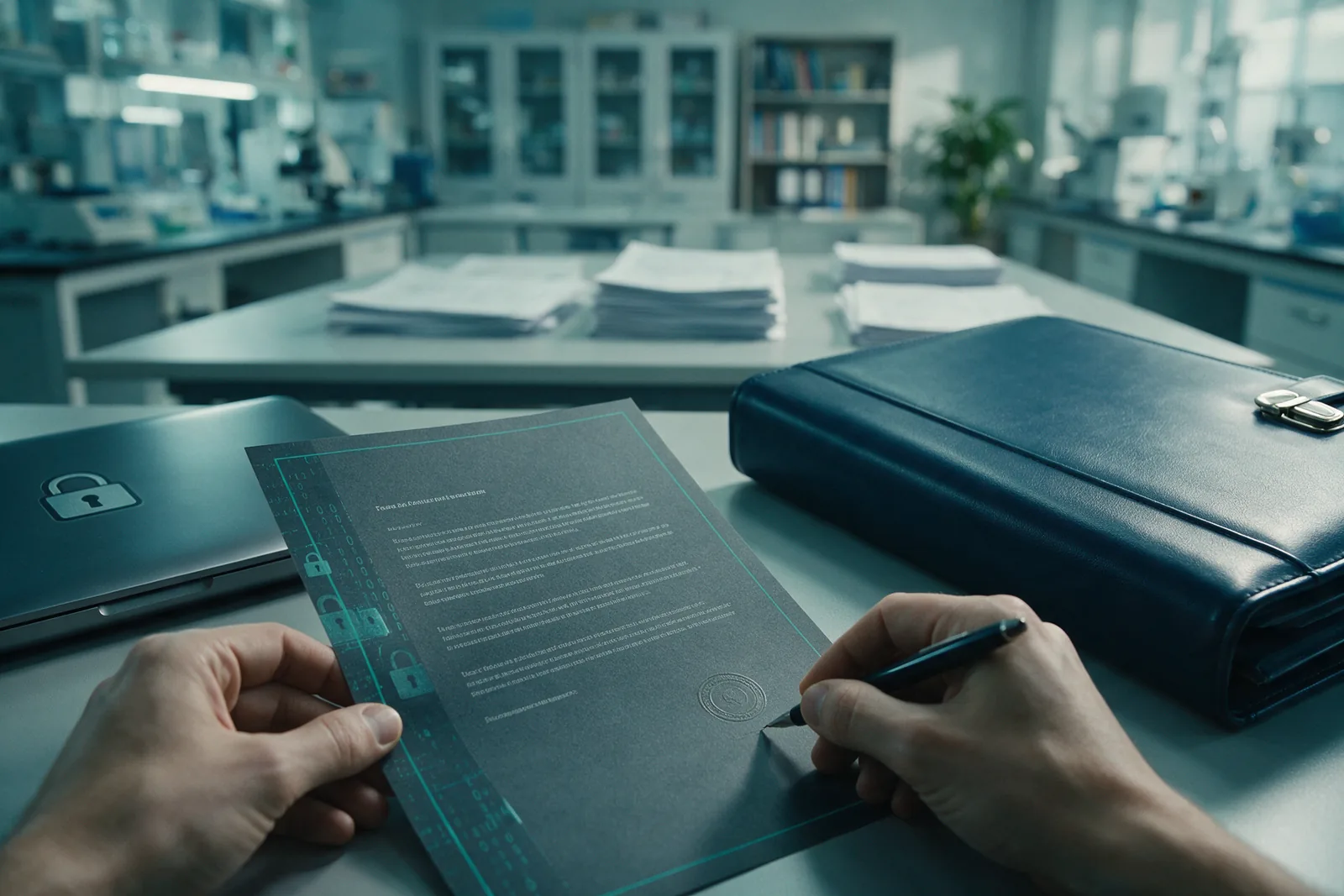 Confidential laboratory records